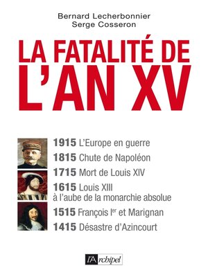 cover image of La fatalité de l'an XV